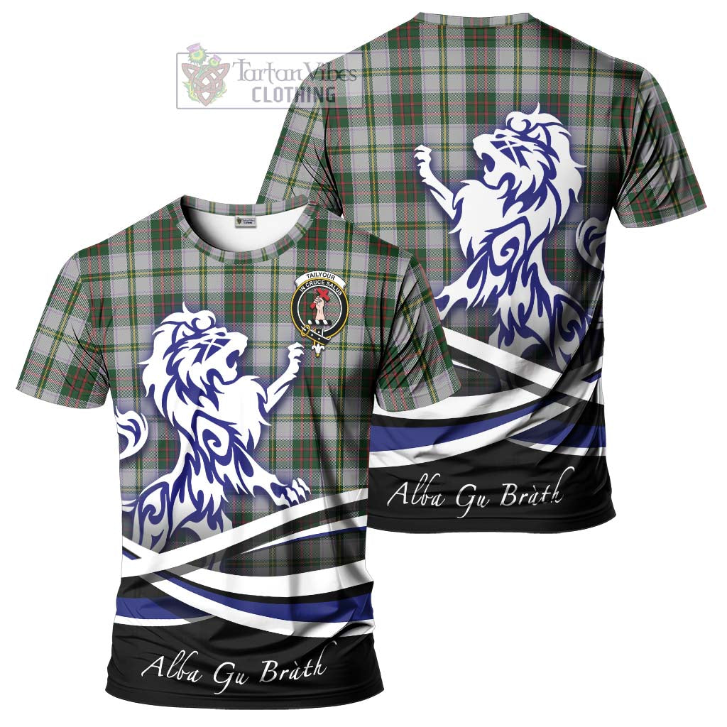 Tartan Vibes Clothing Tailylour Dress Tartan Cotton T-shirt with Alba Gu Brath Regal Lion Emblem