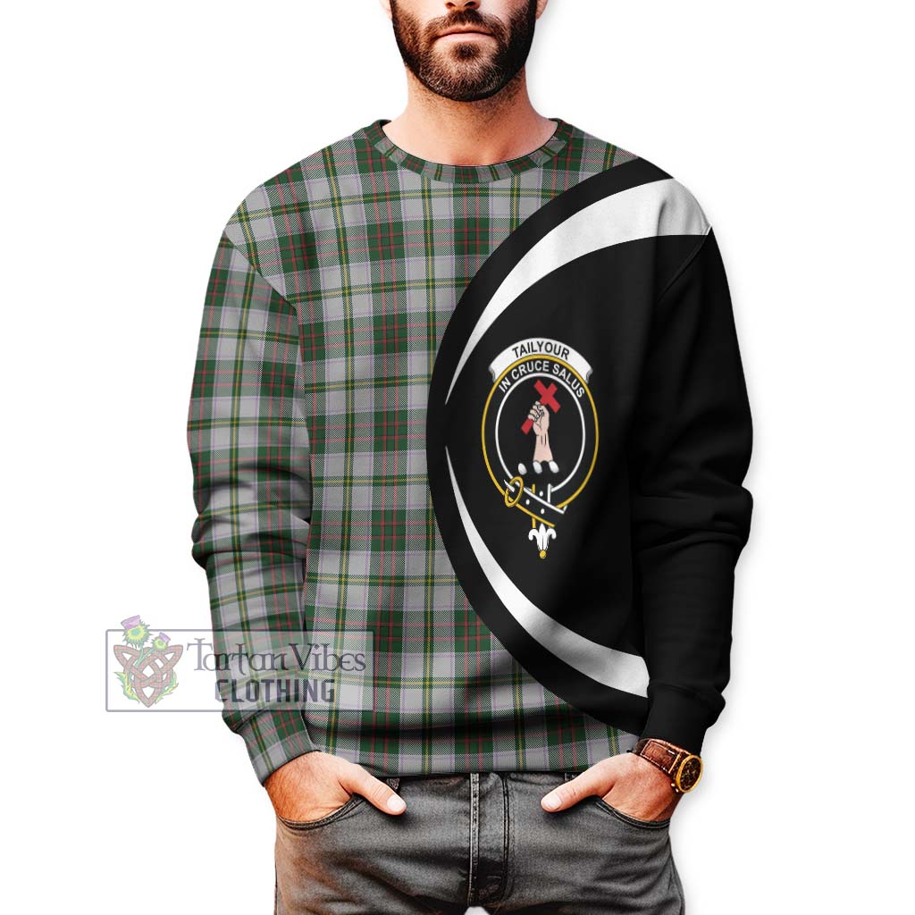 Tartan Vibes Clothing Tailylour Dress Tartan Sweatshirt with Family Crest Circle Style