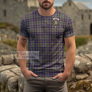 Tailylour Weathered Tartan Cotton T-Shirt with Family Crest