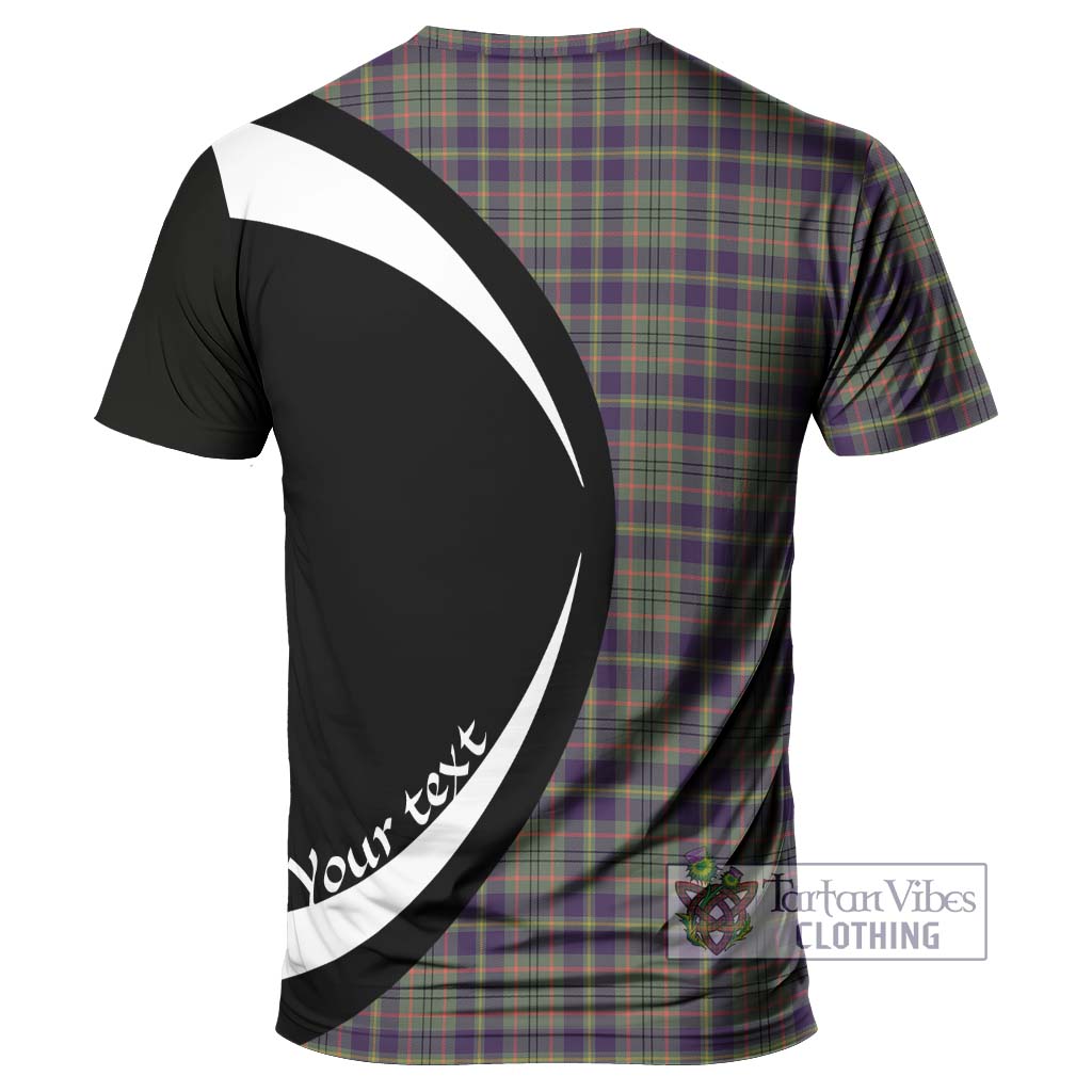 Tartan Vibes Clothing Tailylour Weathered Tartan T-Shirt with Family Crest Circle Style