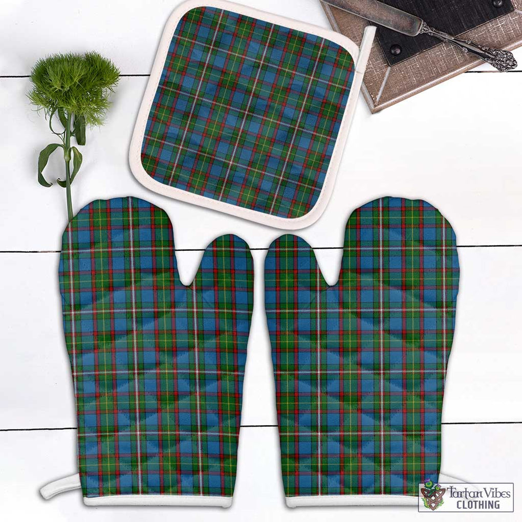 Tait Tartan Combo Oven Mitt & Pot-Holder Combo 1 Oven Mitt & 1 Pot-Holder White - Tartan Vibes Clothing