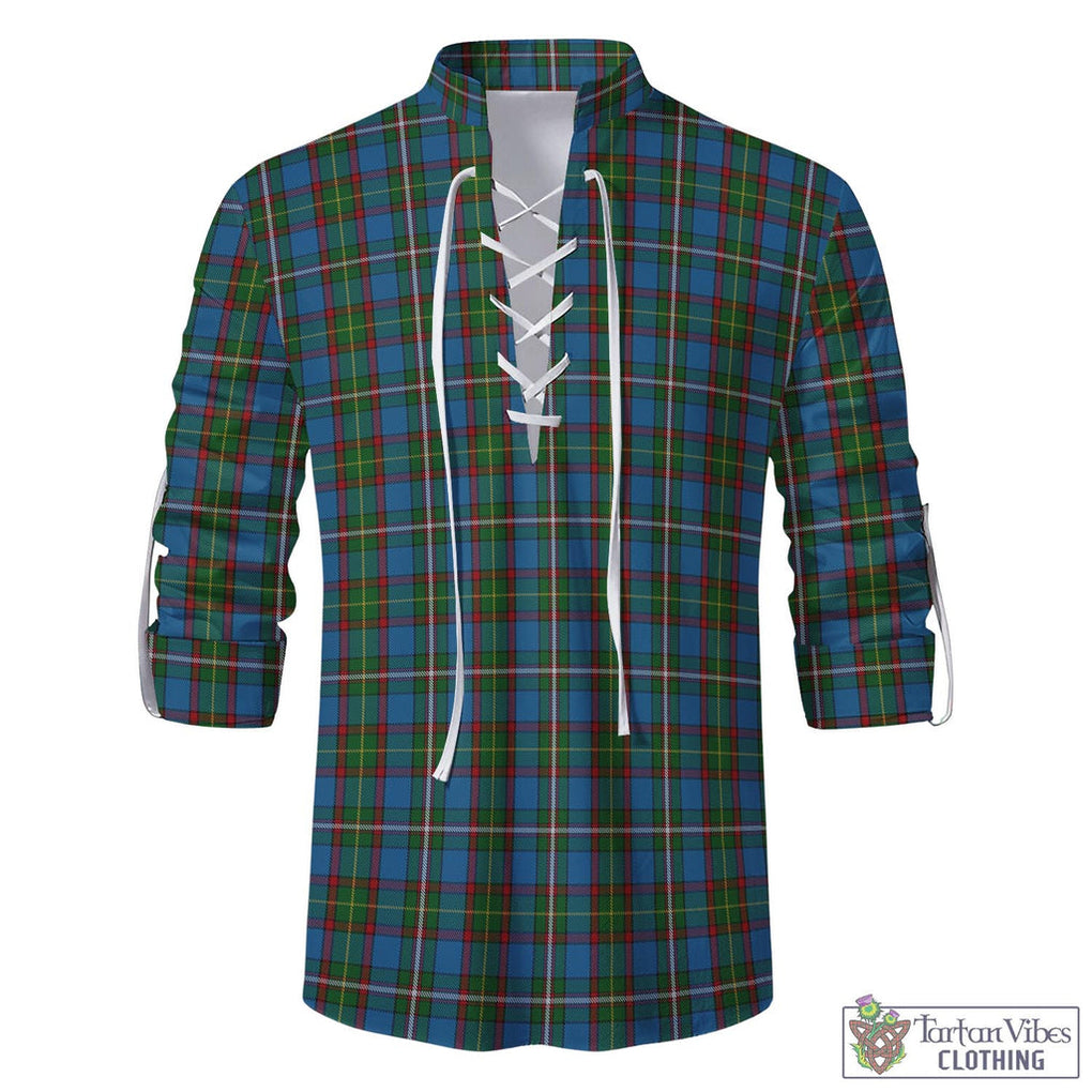 Tartan Vibes Clothing Tait Tartan Men's Scottish Traditional Jacobite Ghillie Kilt Shirt