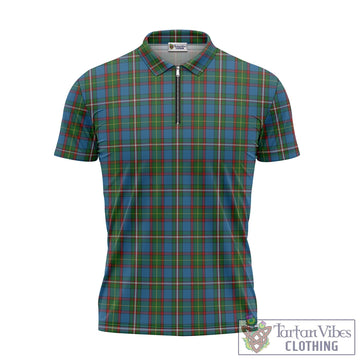 Tait Tartan Zipper Polo Shirt