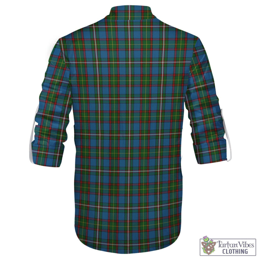 Tartan Vibes Clothing Tait Tartan Men's Scottish Traditional Jacobite Ghillie Kilt Shirt