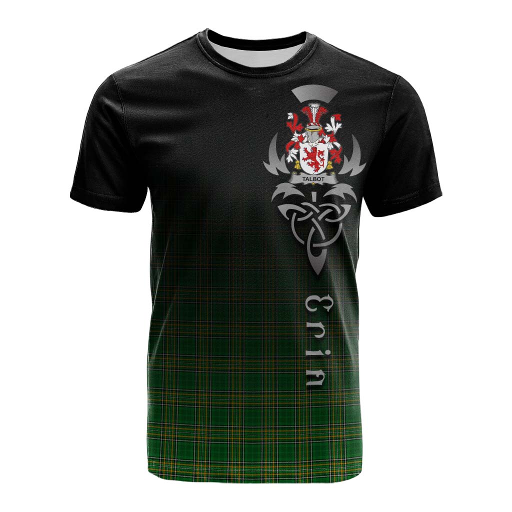 Talbot Irish Clan Cotton T-shirt with Coat of Arms Erin Go Bragh Celtic Inspired Kid's Shirt - Tartan Vibes Clothing