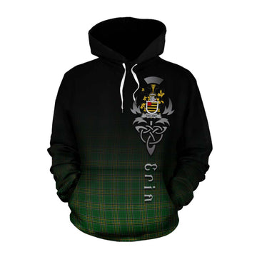 Tallant Irish Clan Cotton Hoodie with Coat of Arms Erin Go Bragh Celtic Inspired Pullover Hoodie XS - Tartan Vibes Clothing