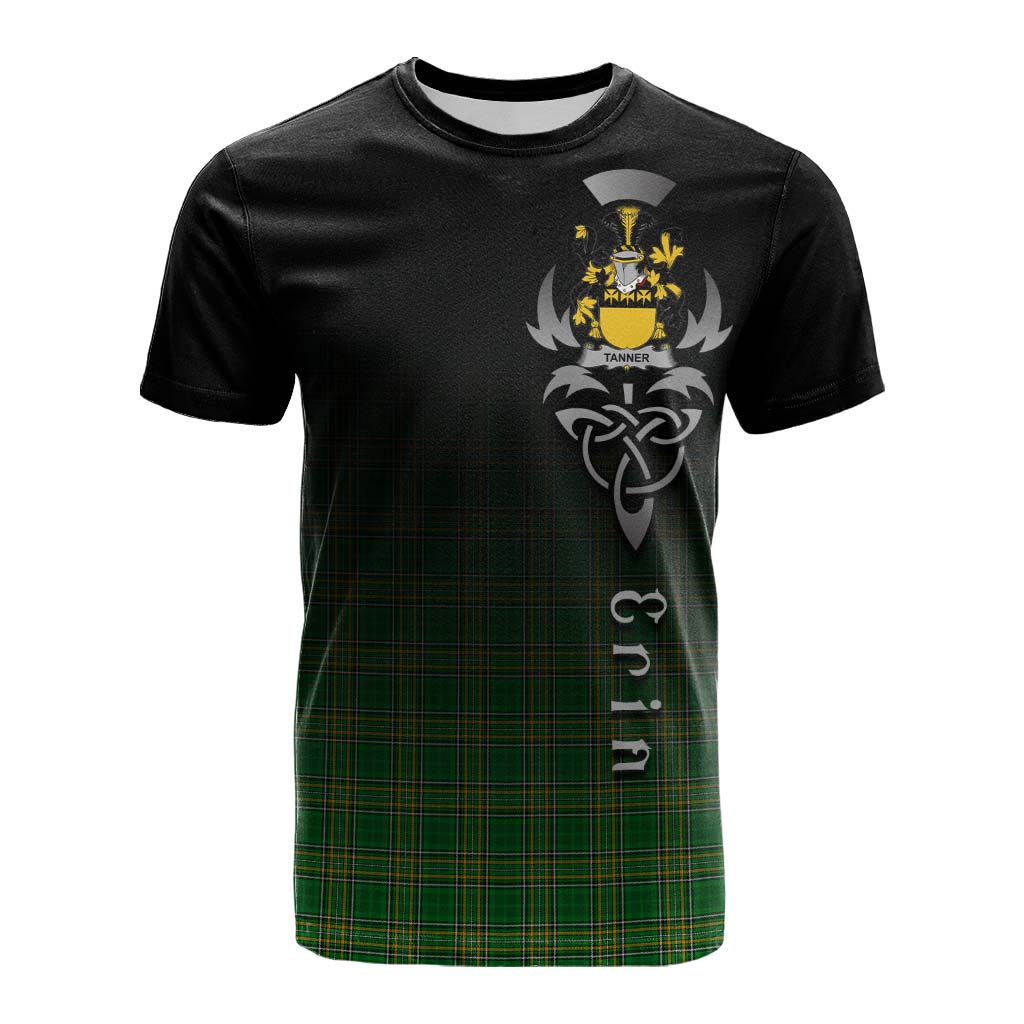 Tanner Irish Clan Cotton T-shirt with Coat of Arms Erin Go Bragh Celtic Inspired Kid's Shirt - Tartan Vibes Clothing