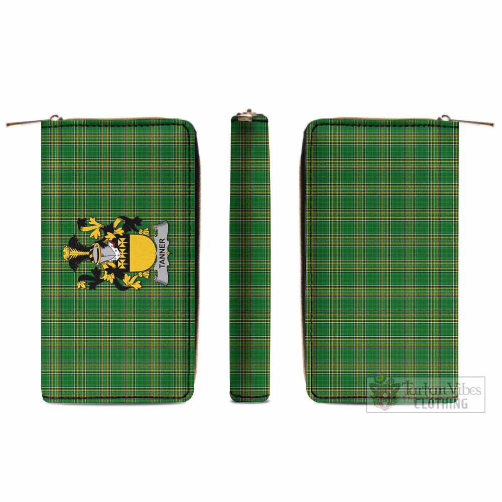 Tanner Irish Clan Tartan Women's Leather Wallet with Coat of Arms - Tartan Vibes Clothing