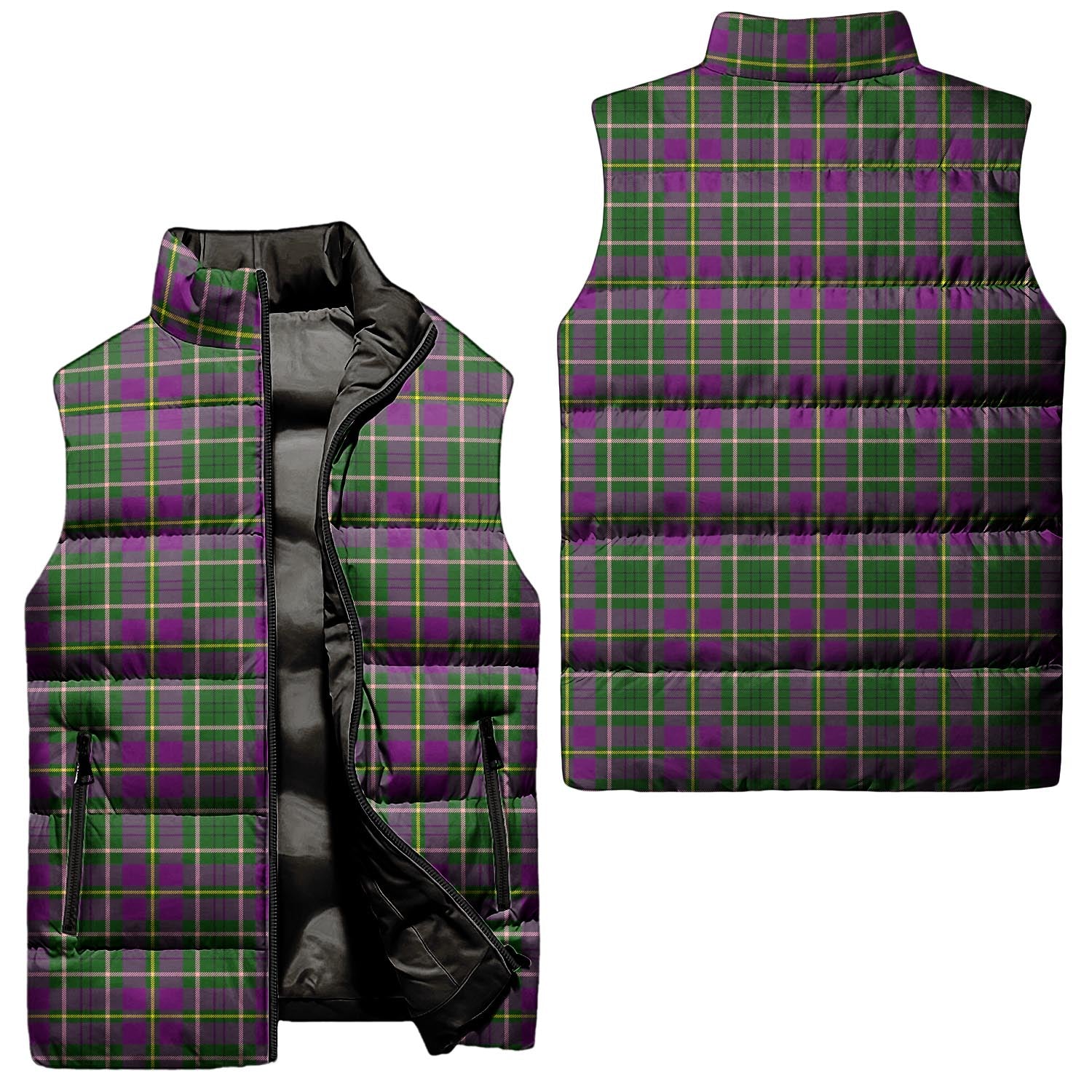 Taylor Tartan Sleeveless Puffer Jacket Unisex - Tartanvibesclothing