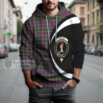 Taylor (Tailylour) Tartan Hoodie with Family Crest Circle Style