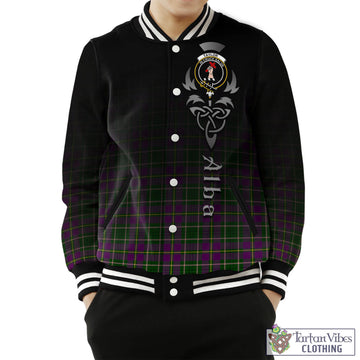 Taylor (Tailylour) Tartan Baseball Jacket Featuring Alba Gu Brath Family Crest Celtic Inspired