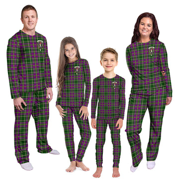 Taylor (Tailylour) Tartan Pajamas Family Set with Family Crest