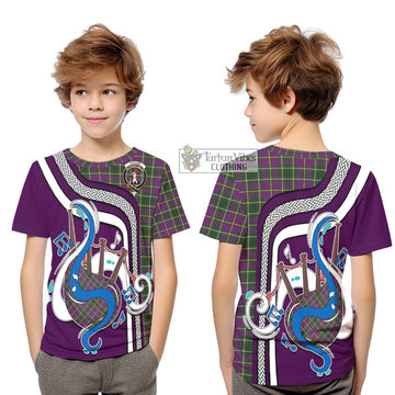 Taylor (Tailylour) Tartan Kid T-Shirt with Epic Bagpipe Style