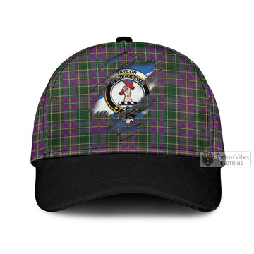 Taylor (Tailylour) Tartan Classic Cap with Family Crest In Me Style