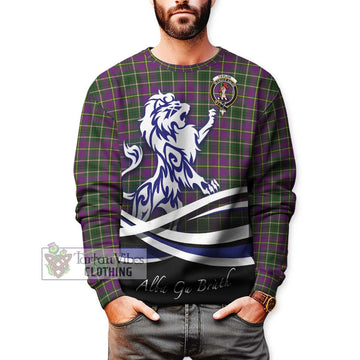 Taylor (Tailylour) Tartan Sweatshirt with Alba Gu Brath Regal Lion Emblem