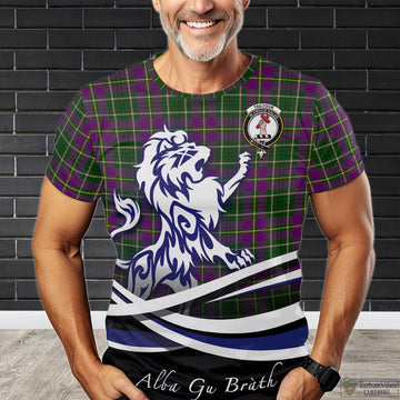 Taylor (Tailylour) Tartan T-Shirt with Alba Gu Brath Regal Lion Emblem