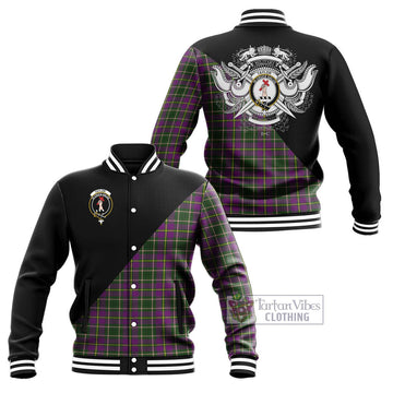 Taylor (Tailylour) Tartan Baseball Jacket with Family Crest and Military Logo Style