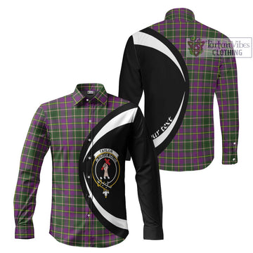 Taylor (Tailylour) Tartan Long Sleeve Button Up with Family Crest Circle Style