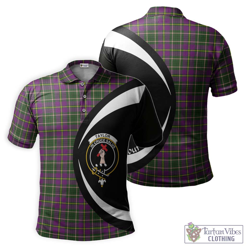 Taylor (Tailyour) Tartan Men's Polo Shirt with Family Crest Circle Style Kid - Tartan Vibes Clothing