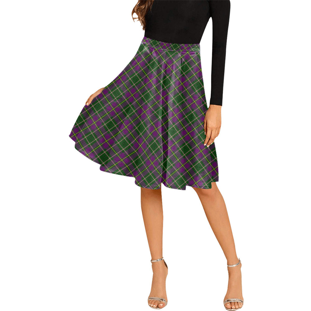 Taylor (Tailyour) Tartan Melete Pleated Midi Skirt Cross Style Female - Tartan Vibes Clothing