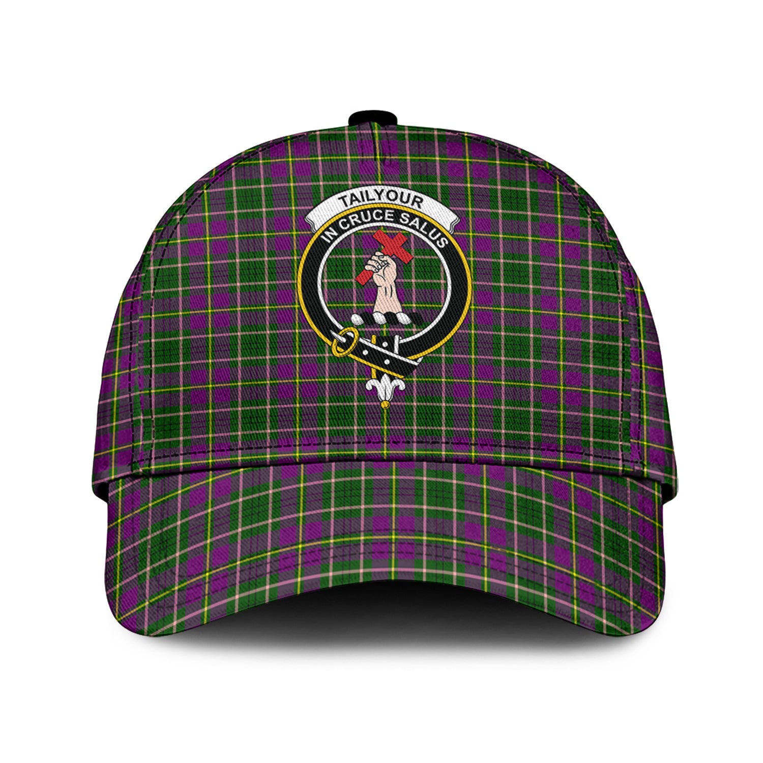 Taylor (Tailylour) Tartan Classic Cap with Family Crest Classic Cap Universal Fit - Tartan Vibes Clothing