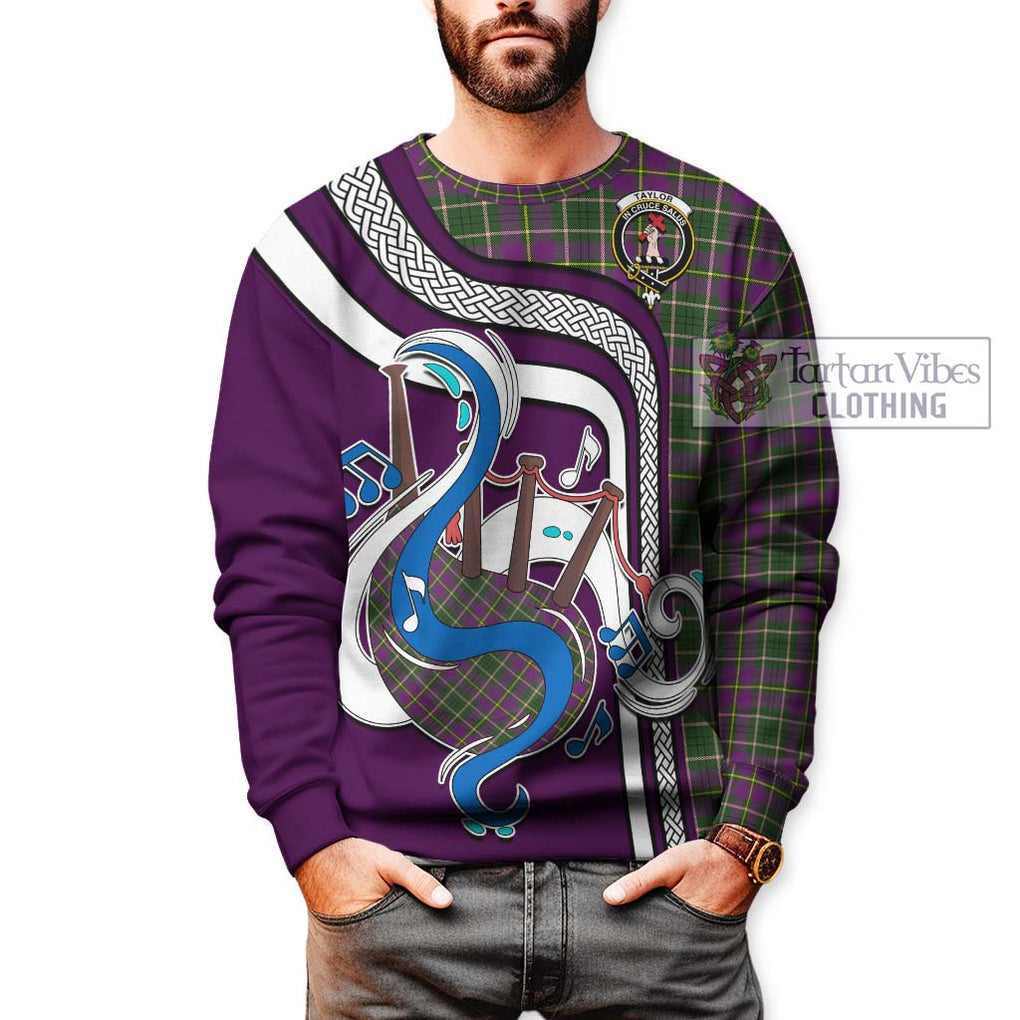 Tartan Vibes Clothing Taylor Tartan Sweatshirt with Epic Bagpipe Style