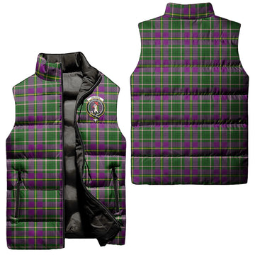 Taylor (Tailylour) Tartan Sleeveless Puffer Jacket with Family Crest