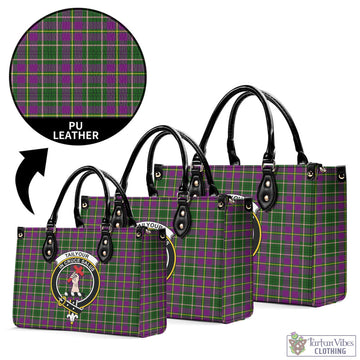 Taylor (Tailylour) Tartan Luxury Leather Handbags with Family Crest