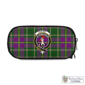 Taylor (Tailylour) Tartan Pen and Pencil Case with Family Crest