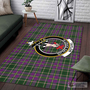 Taylor (Tailylour) Tartan Area Rug with Family Crest