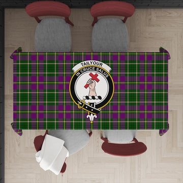 Taylor (Tailylour) Tartan Tablecloth with Family Crest