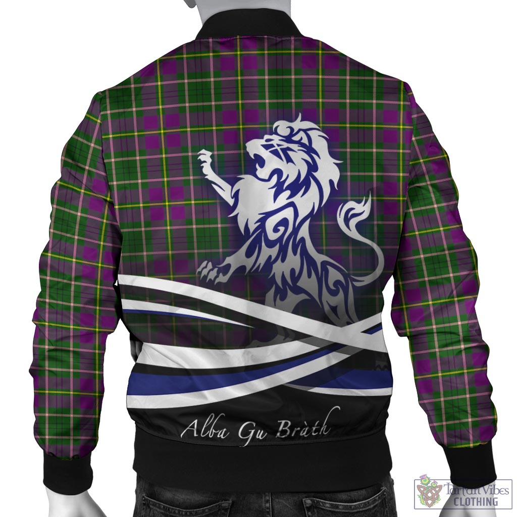 Tartan Vibes Clothing Taylor Tartan Bomber Jacket with Alba Gu Brath Regal Lion Emblem