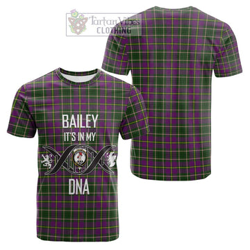 Taylor (Tailylour) Tartan Cotton T-shirt with Family Crest DNA In Me Style