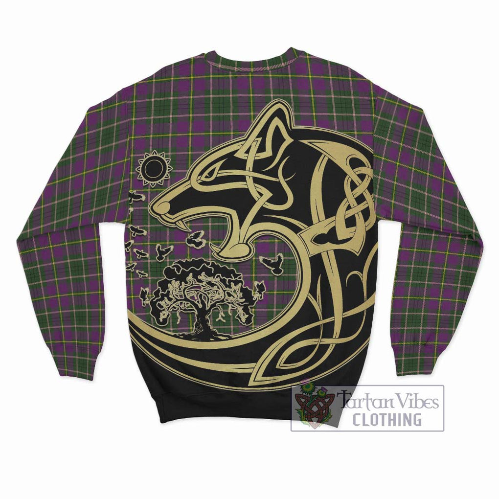 Taylor (Tailylour) Tartan Sweatshirt with Family Crest Celtic Wolf Style - Tartan Vibes Clothing