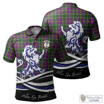 Taylor (Tailylour) Tartan Polo Shirt with Alba Gu Brath Regal Lion Emblem