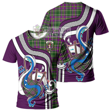 Taylor (Tailylour) Tartan T-Shirt with Epic Bagpipe Style