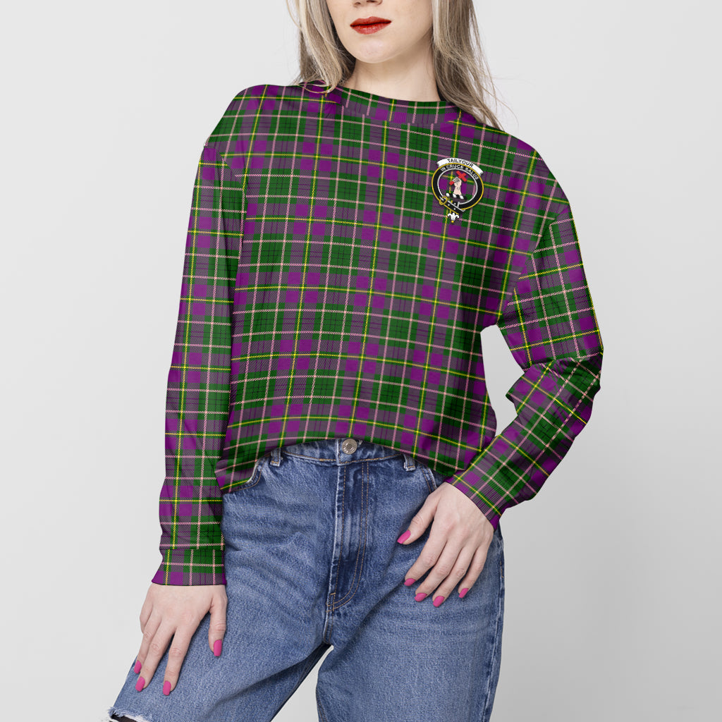 Taylor (Tailyour) Tartan Sweatshirt with Family Crest - Tartan Vibes Clothing