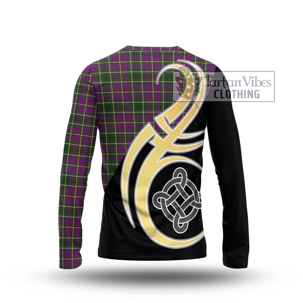 Taylor (Tailylour) Tartan Long Sleeve T-Shirt with Family Crest and Celtic Symbol Style - Tartan Vibes Clothing