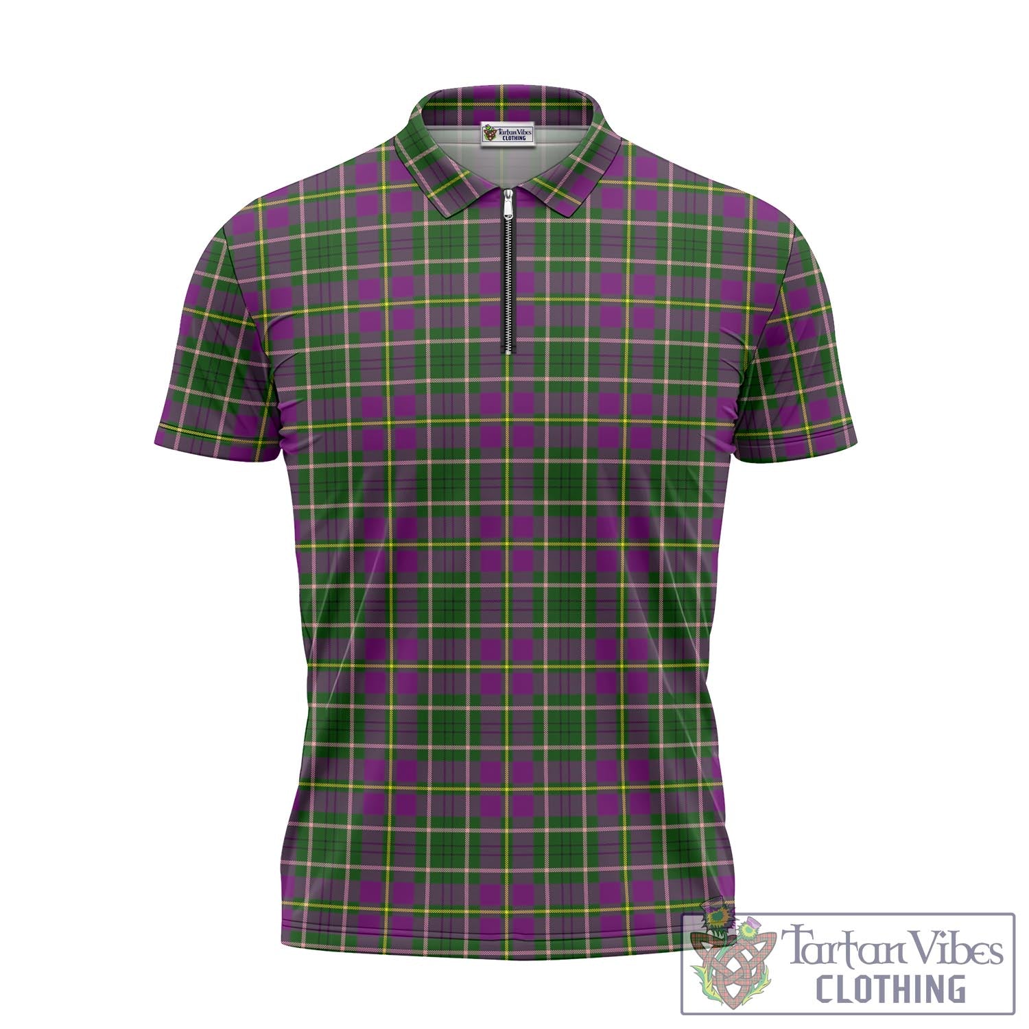 Tartan Vibes Clothing Taylor Tartan Zipper Polo Shirt