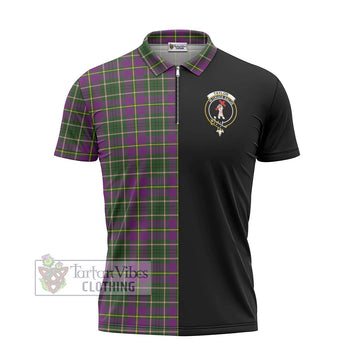 Taylor (Tailylour) Tartan Zipper Polo Shirt with Family Crest and Half Of Me Style