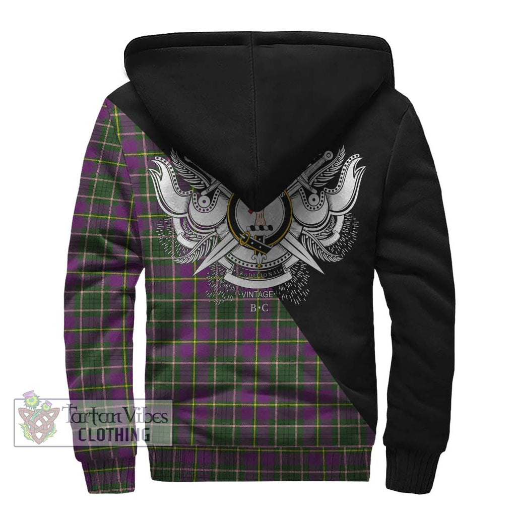 Taylor (Tailylour) Tartan Sherpa Hoodie with Family Crest and Military Logo Style - Tartanvibesclothing Shop