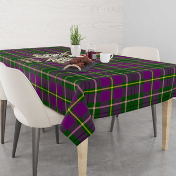 Taylor (Tailylour) Tartan Tablecloth with Clan Crest and the Golden Sword of Courageous Legacy