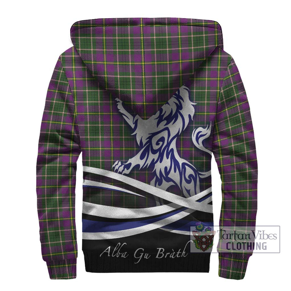 Taylor (Tailylour) Tartan Sherpa Hoodie with Alba Gu Brath Regal Lion Emblem - Tartanvibesclothing Shop