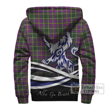 Taylor (Tailylour) Tartan Sherpa Hoodie with Alba Gu Brath Regal Lion Emblem