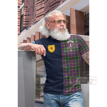 Taylor (Tailylour) Tartan Cotton T-shirt with Scottish Lion Royal Arm Half Style