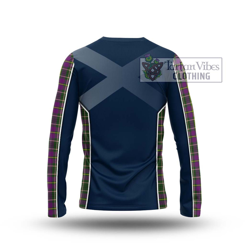 Taylor (Tailylour) Tartan Long Sleeve T-Shirt with Family Crest and Lion Rampant Vibes Sport Style - Tartan Vibes Clothing