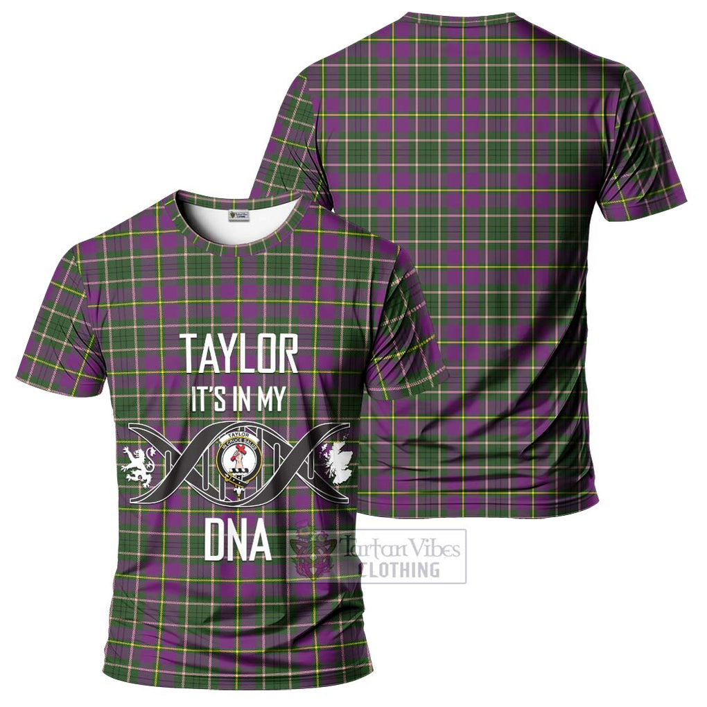 Taylor (Tailylour) Tartan T-Shirt with Family Crest DNA In Me Style - Tartan Vibes Clothing