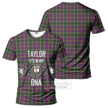 Taylor (Tailylour) Tartan T-Shirt with Family Crest DNA In Me Style