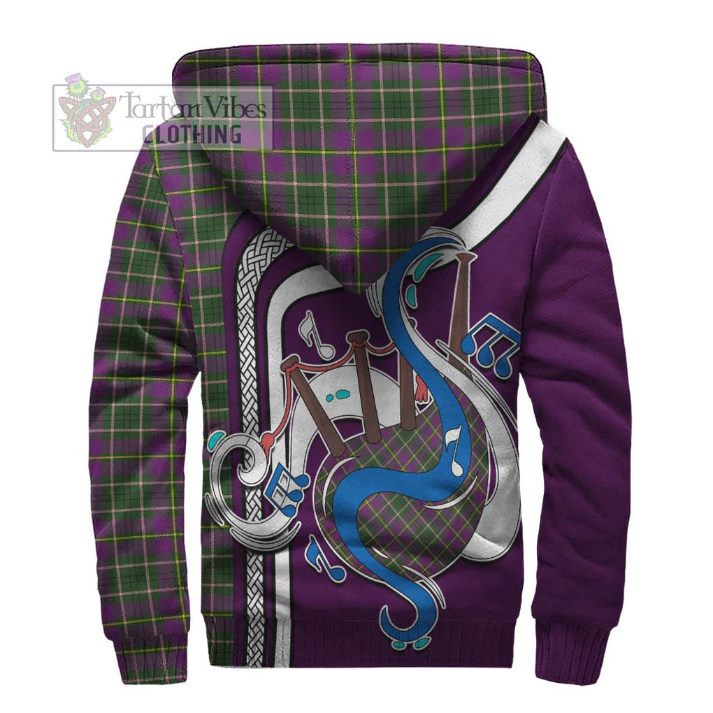 Taylor (Tailylour) Tartan Sherpa Hoodie with Epic Bagpipe Style - Tartanvibesclothing Shop