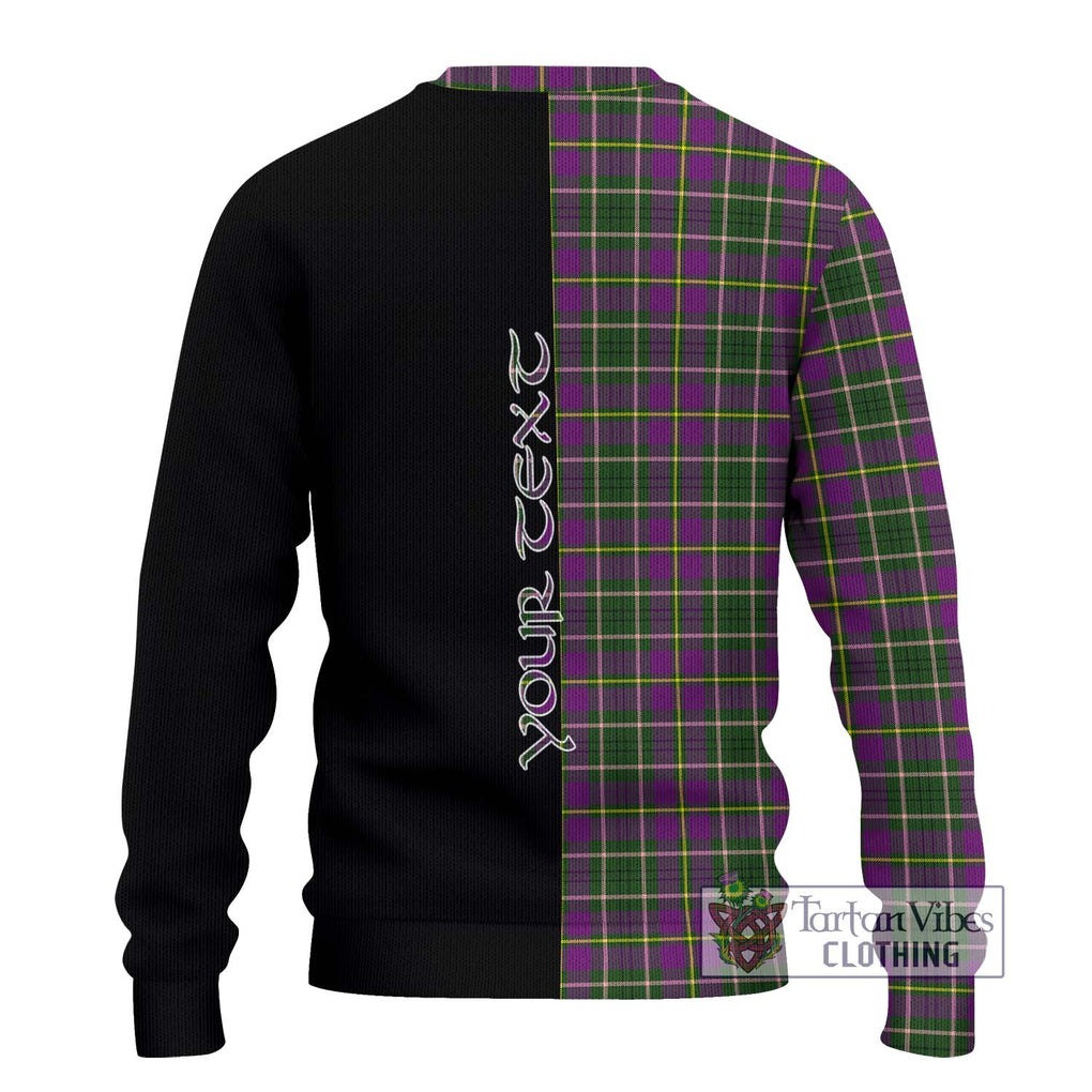 Taylor (Tailylour) Tartan Knitted Sweater with Family Crest and Half Of Me Style - Tartanvibesclothing Shop